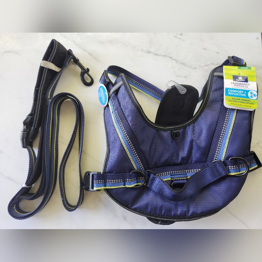 28 - 34 in girth harness and handsfree  leash set